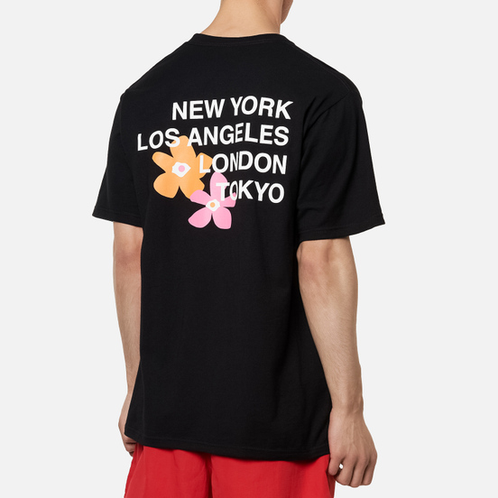 Мужская футболка Stussy City Flowers Black