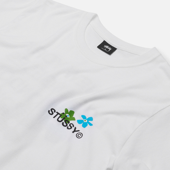 Мужская футболка Stussy City Flowers White