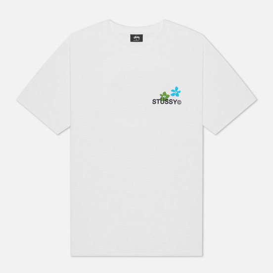 Мужская футболка Stussy City Flowers White