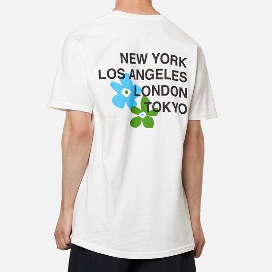 Мужская футболка Stussy City Flowers White