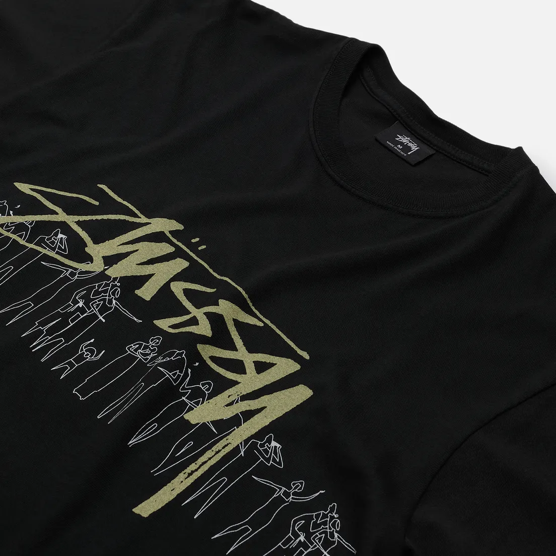 Stussy Мужская футболка People Stripe Pigment Dyed