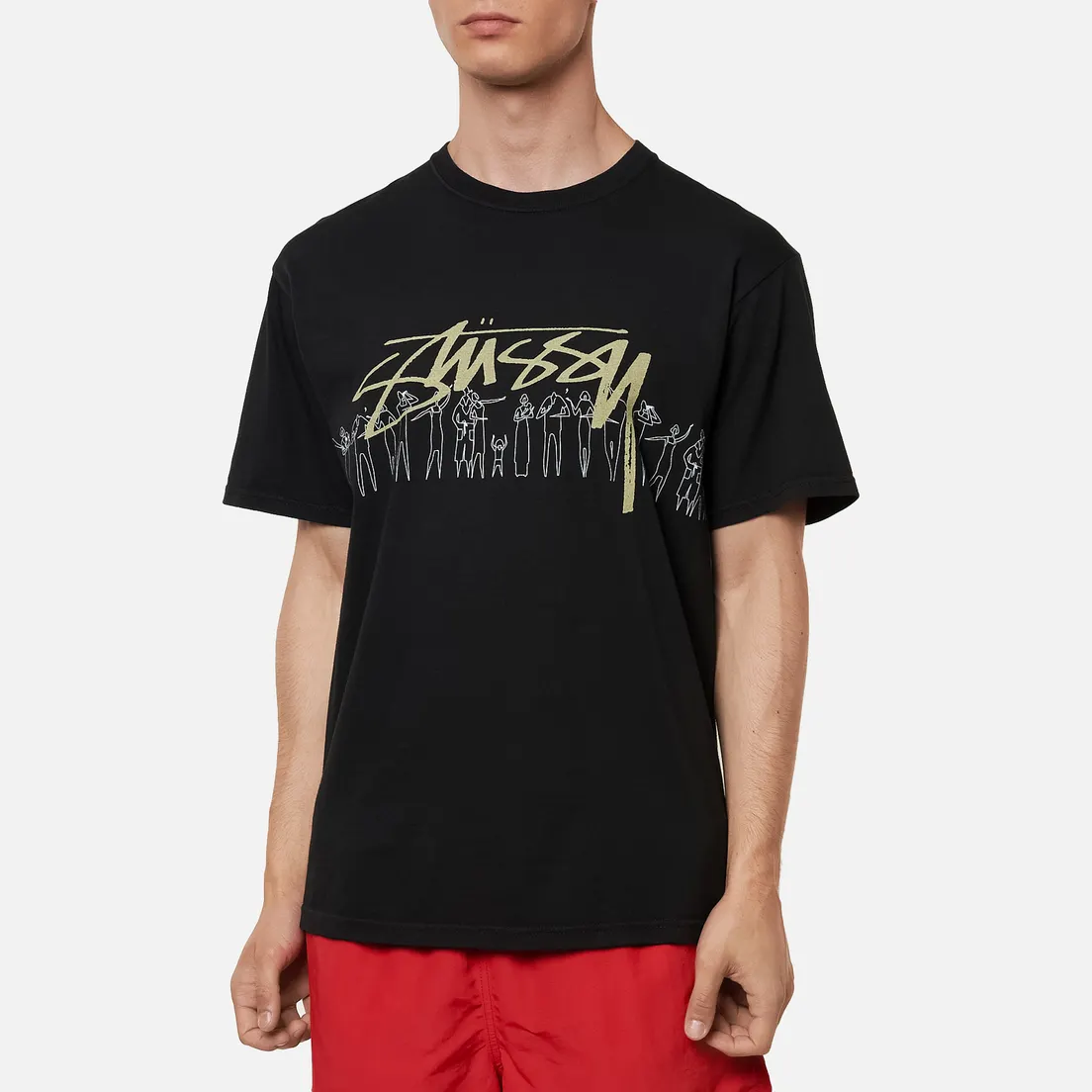 Stussy Мужская футболка People Stripe Pigment Dyed