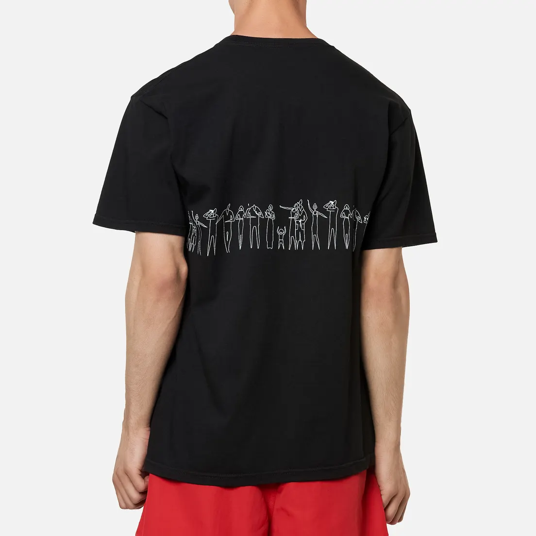 Stussy Мужская футболка People Stripe Pigment Dyed
