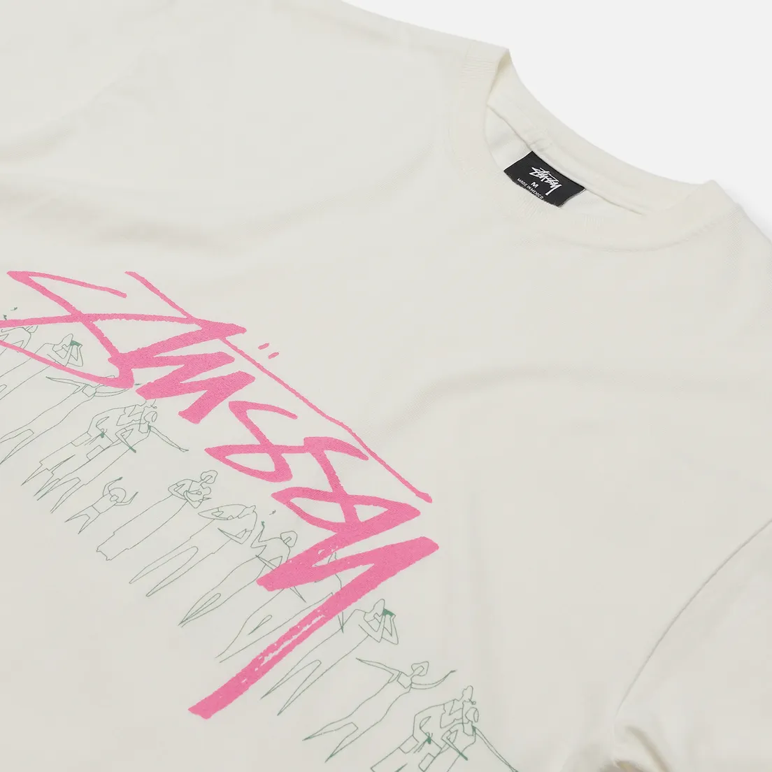 Stussy Мужская футболка People Stripe Pigment Dyed