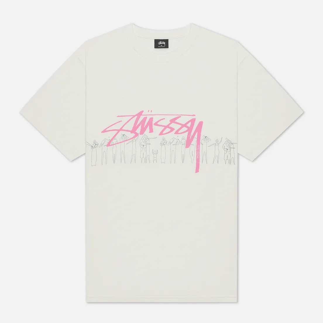 Stussy Мужская футболка People Stripe Pigment Dyed