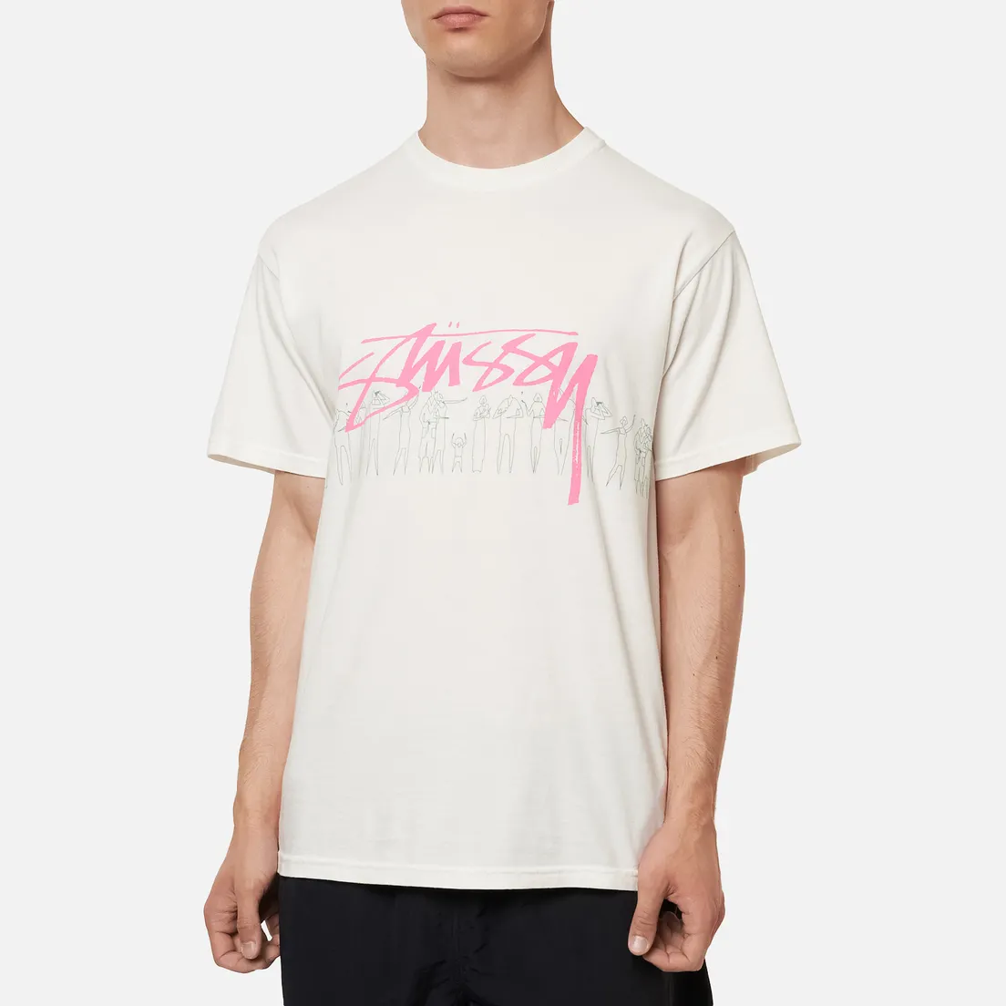 Stussy Мужская футболка People Stripe Pigment Dyed
