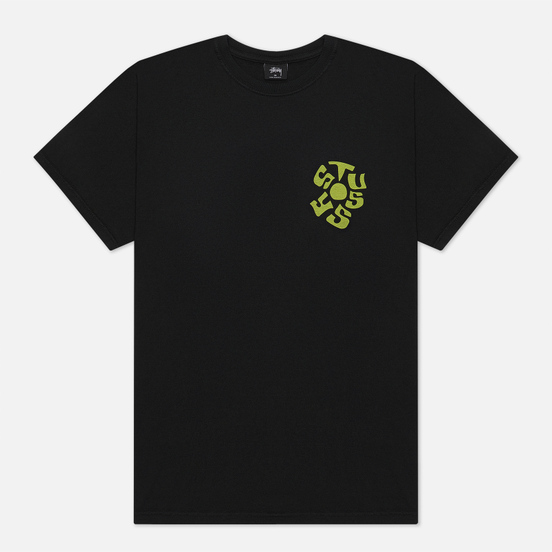 Мужская футболка Stussy Sprout Pigment Dyed Black