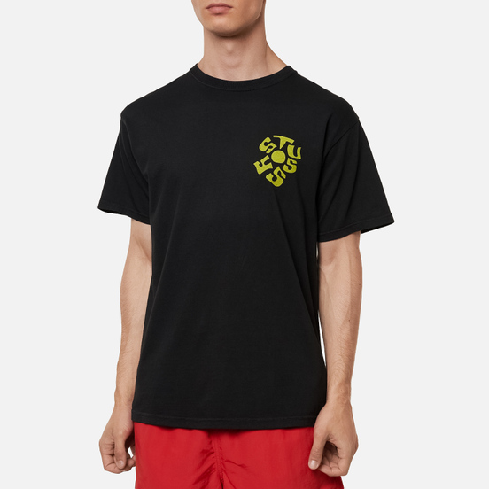 Мужская футболка Stussy Sprout Pigment Dyed Black