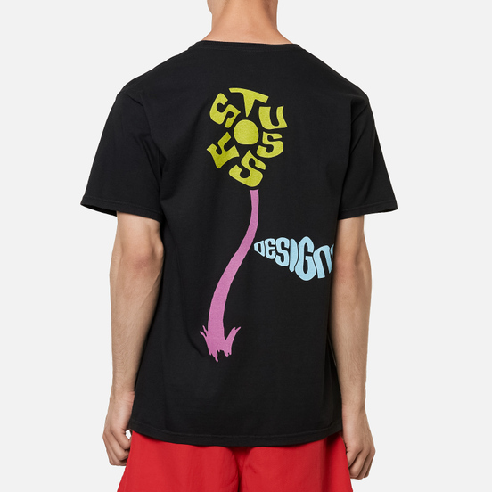 Мужская футболка Stussy Sprout Pigment Dyed Black