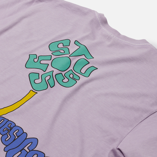 Мужская футболка Stussy Sprout Pigment Dyed Lavender