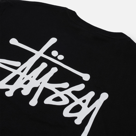 Мужская футболка Stussy Basic Stussy Print Black