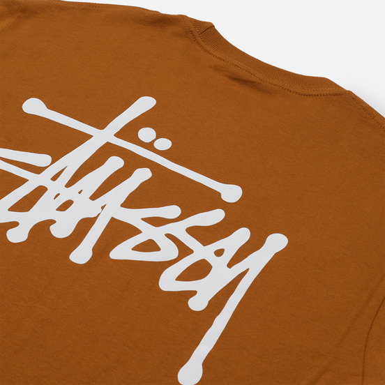 Мужская футболка Stussy Basic Stussy Print Caramel
