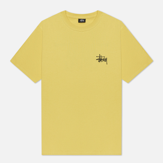 Мужская футболка Stussy Basic Stussy Print Lemon