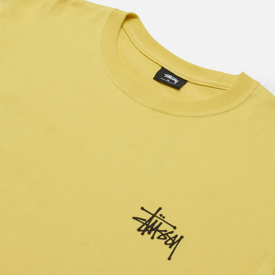 Мужская футболка Stussy Basic Stussy Print Lemon