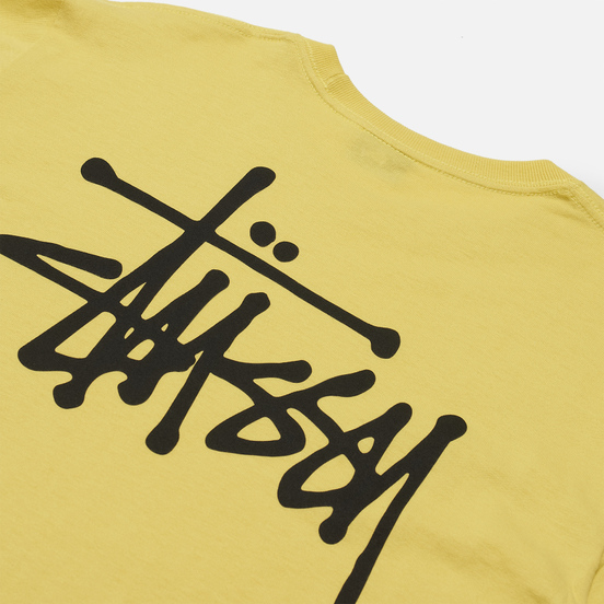 Мужская футболка Stussy Basic Stussy Print Lemon