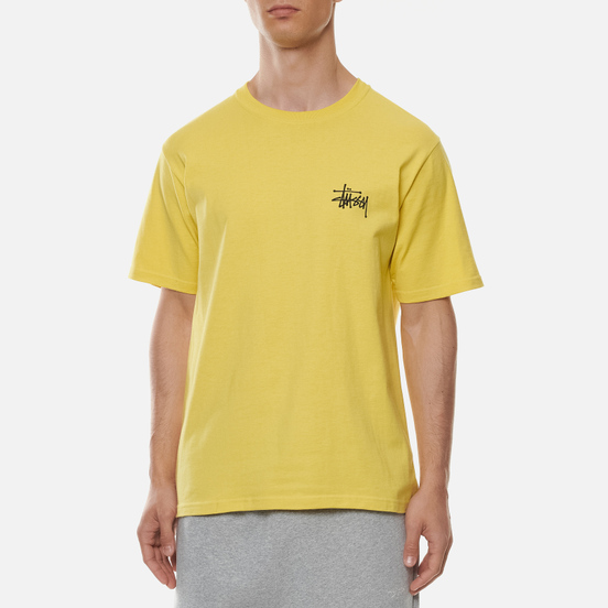 Мужская футболка Stussy Basic Stussy Print Lemon