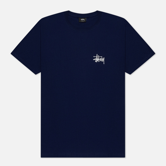 Мужская футболка Stussy Basic Stussy Print Navy