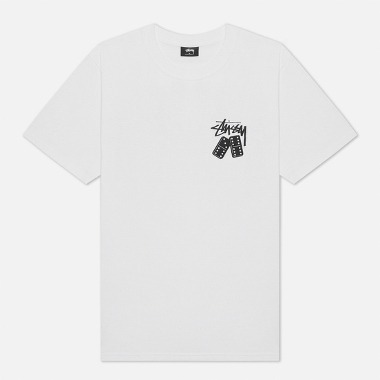 Мужская футболка Stussy Dominoes White