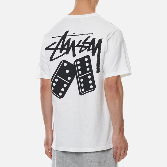Мужская футболка Stussy Dominoes White