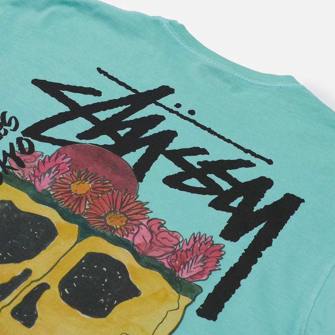 Stussy Мужская футболка Smokin Skull Pigment Dyed