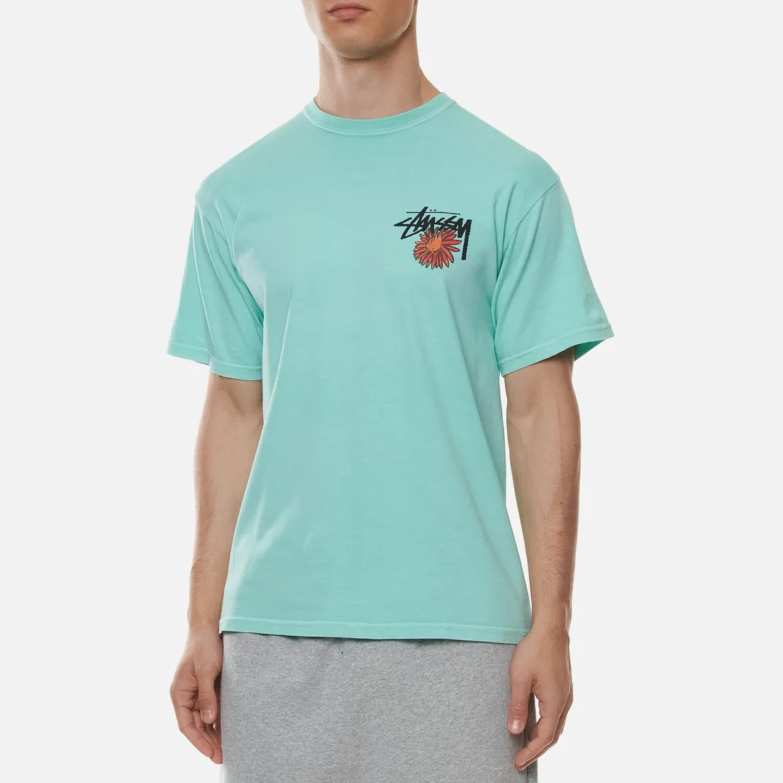 Stussy Мужская футболка Smokin Skull Pigment Dyed