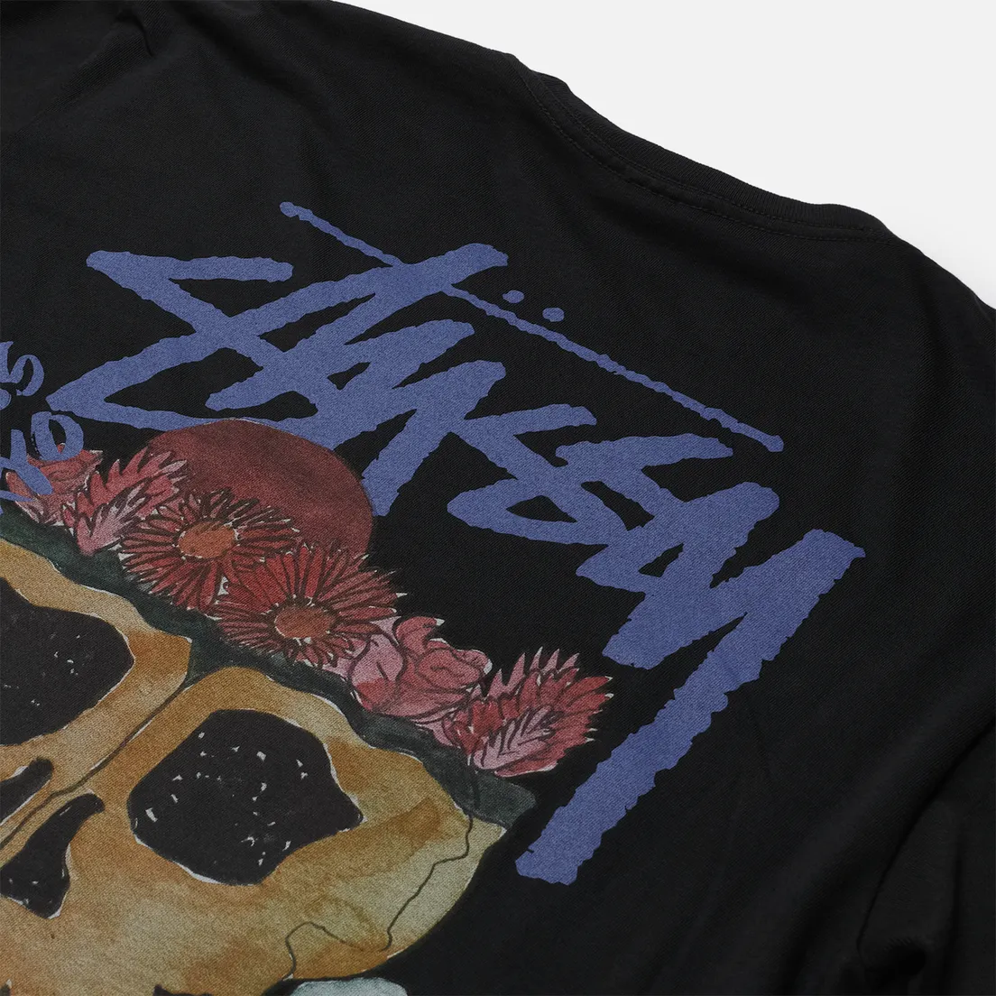 Stussy Мужская футболка Smokin Skull Pigment Dyed