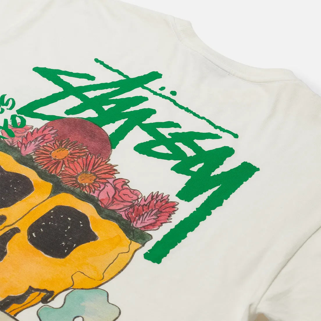Stussy Мужская футболка Smokin Skull Pigment Dyed