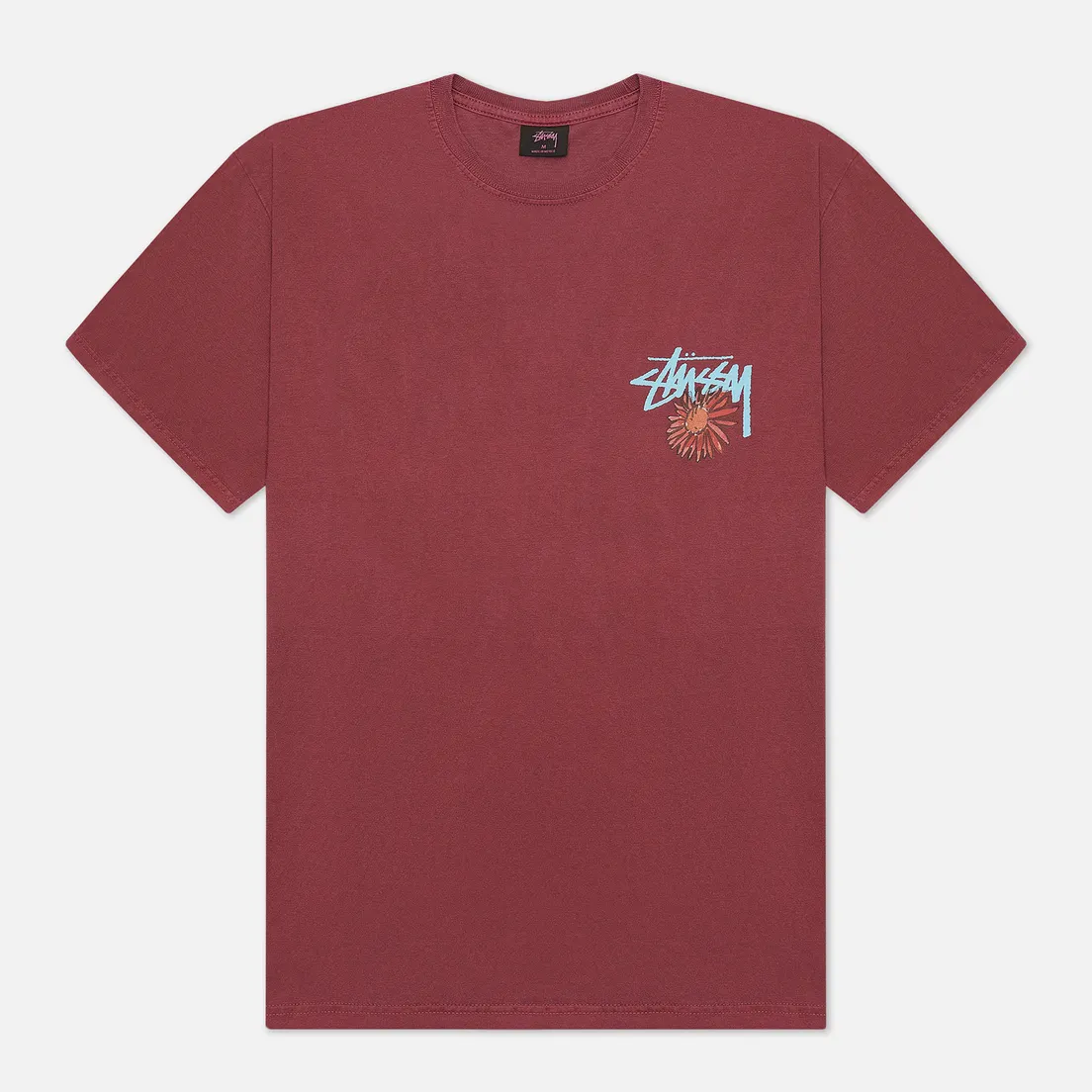 Stussy Мужская футболка Smokin Skull Pigment Dyed
