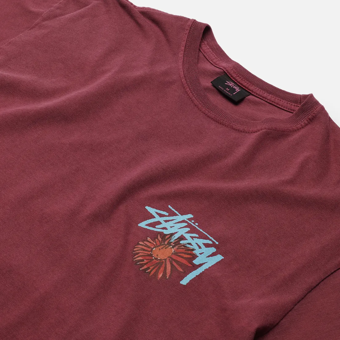 Stussy Мужская футболка Smokin Skull Pigment Dyed