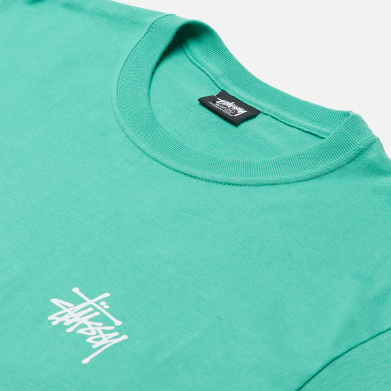 Мужская футболка Stussy SS Basic Stussy Green