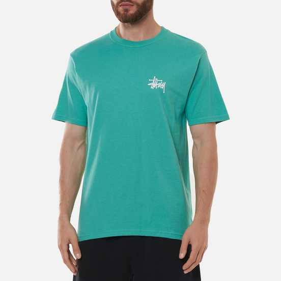 Мужская футболка Stussy SS Basic Stussy Green