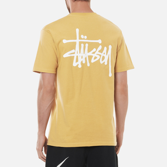 Мужская футболка Stussy SS Basic Stussy Khaki