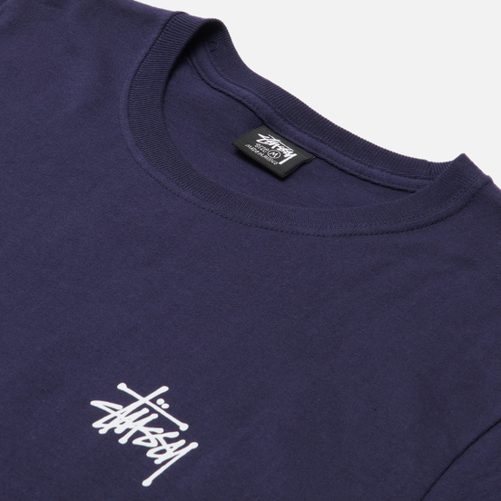 Мужская футболка Stussy SS Basic Stussy Navy