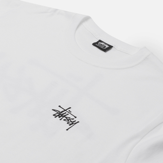 Мужская футболка Stussy SS Basic Stussy White