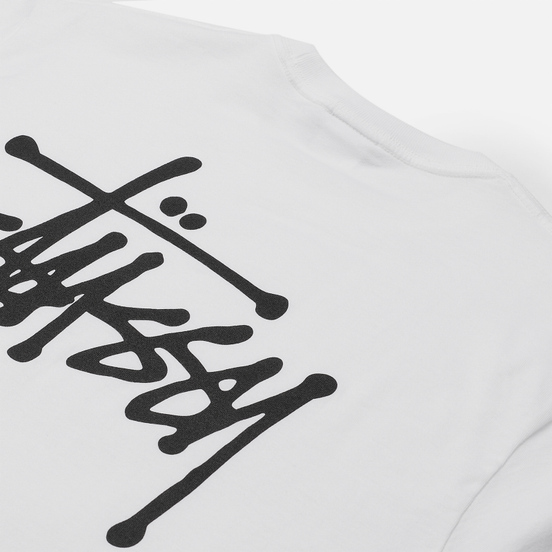 Мужская футболка Stussy SS Basic Stussy White