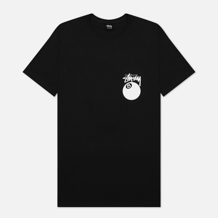 Мужская футболка Stussy 8 Ball Graphic Art, цвет чёрный, размер XS