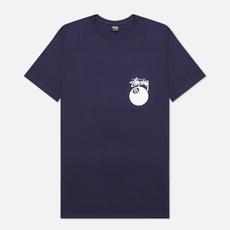 Мужская футболка Stussy 8 Ball Graphic Art, цвет синий, размер XL