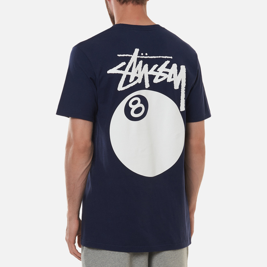 Мужская футболка Stussy 8 Ball Graphic Art Navy