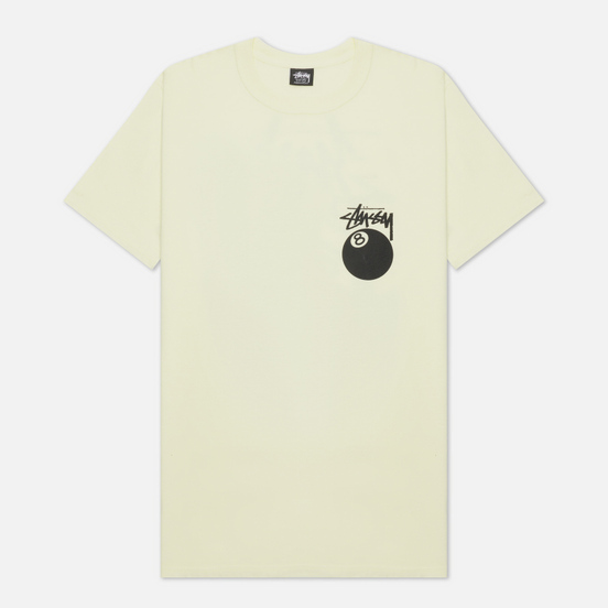 Мужская футболка Stussy 8 Ball Graphic Art Pale Yellow