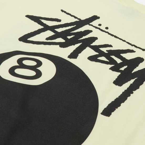 Мужская футболка Stussy 8 Ball Graphic Art Pale Yellow