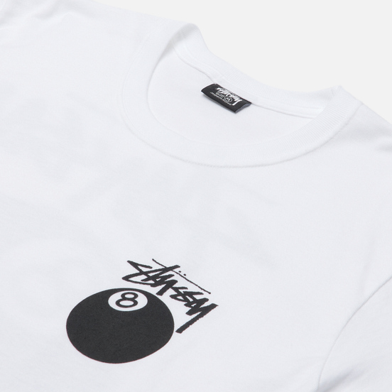 Мужская футболка Stussy 8 Ball Graphic Art White