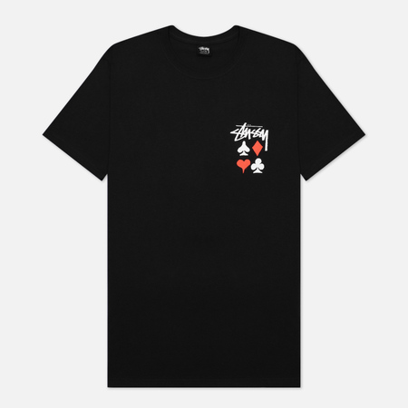 Мужская футболка Stussy Full Deck 2, цвет чёрный, размер XL