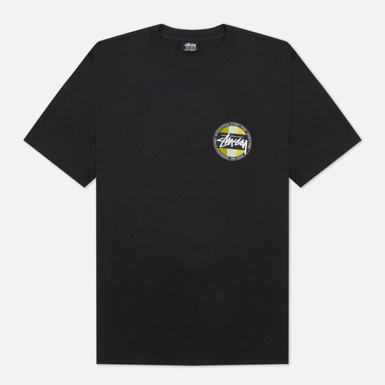 Мужская футболка Stussy Classic Dot Pigment Dyed Black