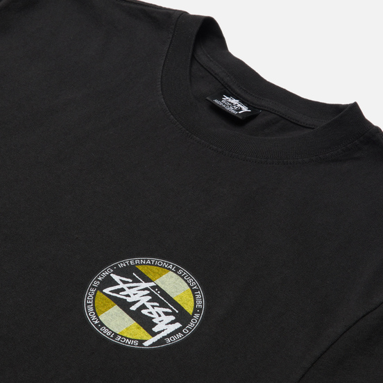 Мужская футболка Stussy Classic Dot Pigment Dyed Black
