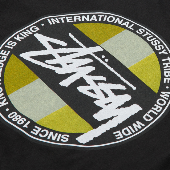 Мужская футболка Stussy Classic Dot Pigment Dyed Black