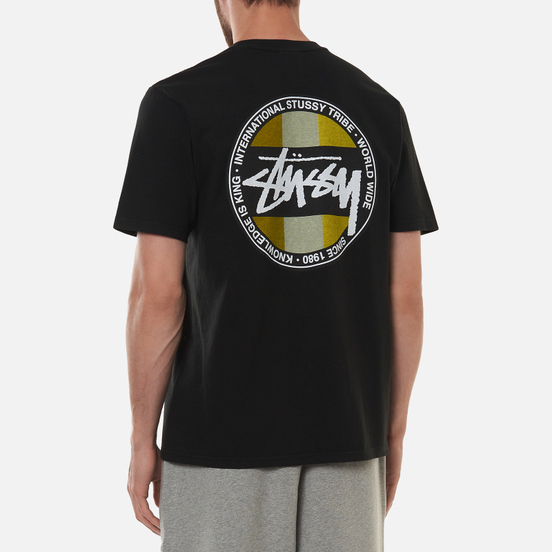 Мужская футболка Stussy Classic Dot Pigment Dyed Black