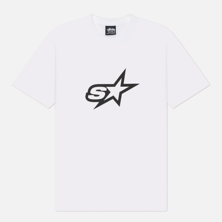 Мужская футболка Stussy Speedway, цвет белый, размер XL