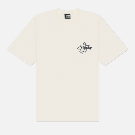 Мужская футболка Stussy Surf Size Pigment Dyed, цвет белый