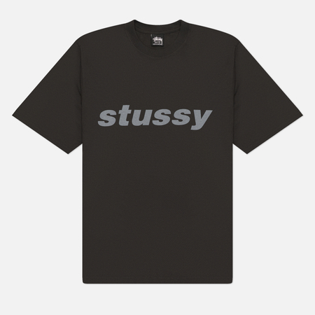 Мужская футболка Stussy Shark Pigment Dyed, цвет чёрный