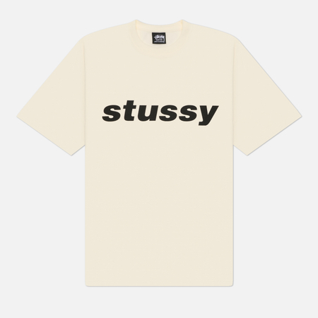Мужская футболка Stussy Shark Pigment Dyed, цвет белый